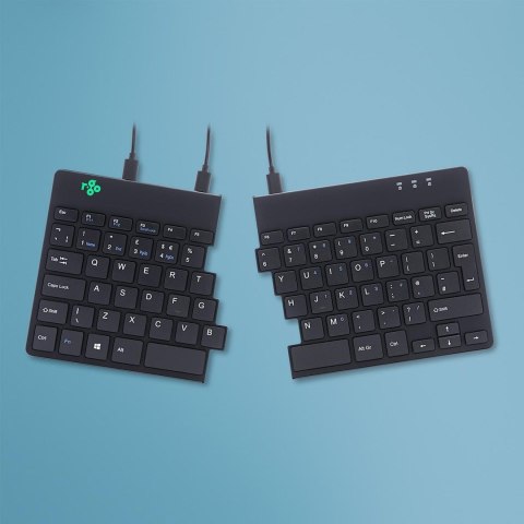 Klawiatura R-Go Split Break ergonomiczna UK-išdestymas juodas Klawiatura R-Go Split Break ergonomiczna UK-išdestymas juodas