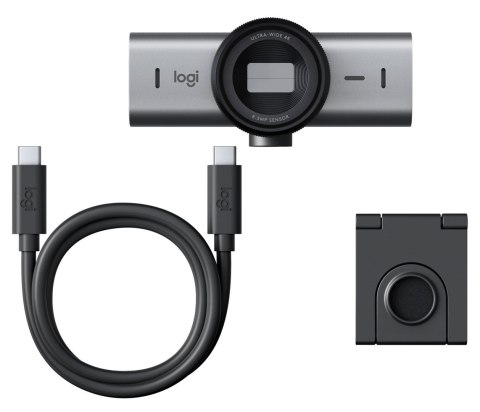 Logitech MX Brio 705 for Business kamera internetowa 8,5 MP 4096 x 2160 px USB 3.2 Gen 1 (3.1 Gen 1) Aluminium, Czarny Logitech MX Brio 705 for Business kamera internetowa 8,5 MP 4096 x 2160 px USB 3.2 Gen 1 (3.1 Gen 1) Aluminium, Czarny