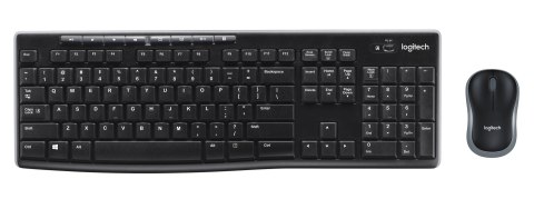 Zestaw klawiatura + mysz Logitech 920-004511 (USB (Radio 2.4 GHz); ukł.klaw.(DE); kolor czarny)
