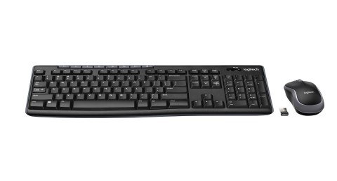 Zestaw klawiatura + mysz Logitech 920-004511 (USB (Radio 2.4 GHz); ukł.klaw.(DE); kolor czarny)