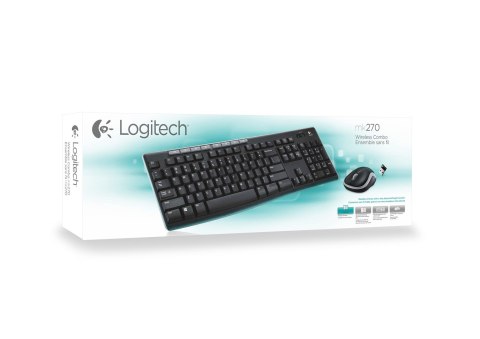 Zestaw klawiatura + mysz Logitech 920-004511 (USB (Radio 2.4 GHz); ukł.klaw.(DE); kolor czarny)