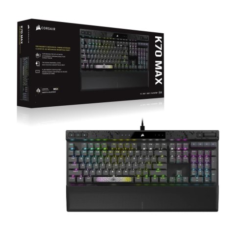 Corsair K70 MAX klawiatura Gaming USB Niemiecki Czarny Corsair K70 MAX klawiatura Gaming USB Niemiecki Czarny