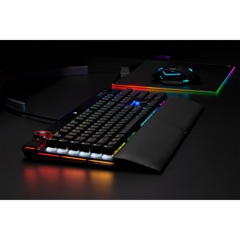 Klawiatura Gamingowa Corsair K100 RGB, Corsair OPX, LED RGB - Czarna Klawiatura Gamingowa Corsair K100 RGB, Corsair OPX, LED RGB - Czarna