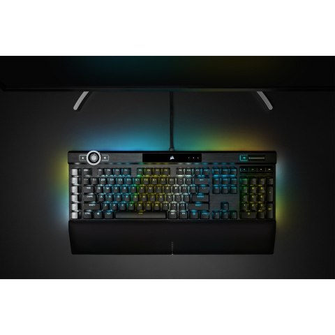 Klawiatura Gamingowa Corsair K100 RGB, Corsair OPX, LED RGB - Czarna Klawiatura Gamingowa Corsair K100 RGB, Corsair OPX, LED RGB - Czarna