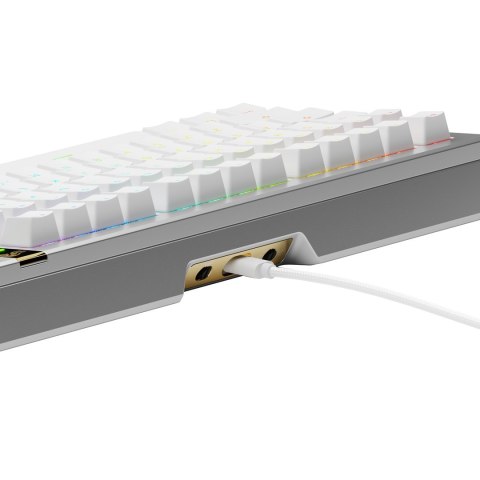 Klawiatura gamingowa Glorious GMMK 3 Pro HE 75% Custom Gaming-Tastatur - Pre-Built, Fox HE Switches, Silber Klawiatura gamingowa Glorious GMMK 3 Pro HE 75% Custom Gaming-Tastatur - Pre-Built, Fox HE Switches, Silber