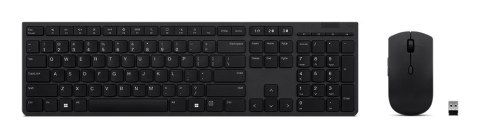 Lenovo | Profesjonalna bezprzewodowa ładowalna klawiatura i mysz combo | Zestaw klawiatury i myszy | Bezprzewodowy | Mysz w zest Lenovo | Profesjonalna bezprzewodowa ładowalna klawiatura i mysz combo | Zestaw klawiatury i myszy | Bezprzewodowy | Mysz w zest