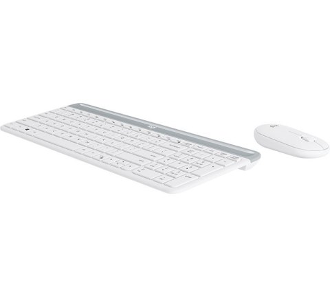 Logitech MK470 klawiatura Dołączona myszka Uniwersalne RF Wireless QWERTZ Niemiecki Biały Logitech MK470 klawiatura Dołączona myszka Uniwersalne RF Wireless QWERTZ Niemiecki Biały
