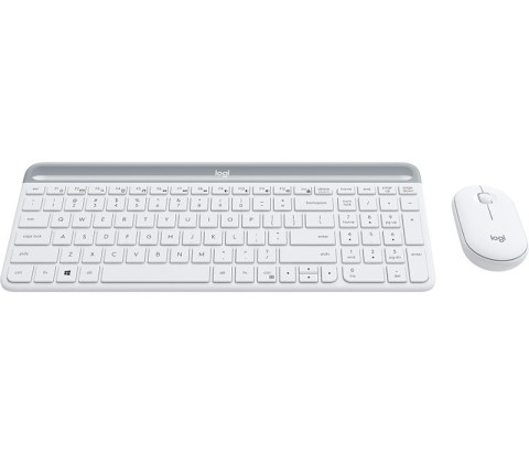 Logitech MK470 klawiatura Dołączona myszka Uniwersalne RF Wireless QWERTZ Niemiecki Biały Logitech MK470 klawiatura Dołączona myszka Uniwersalne RF Wireless QWERTZ Niemiecki Biały