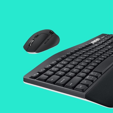 Logitech MK850 Performance klawiatura Dołączona myszka Uniwersalne RF Wireless + Bluetooth QWERTZ Niemiecki Czarny Logitech MK850 Performance klawiatura Dołączona myszka Uniwersalne RF Wireless + Bluetooth QWERTZ Niemiecki Czarny