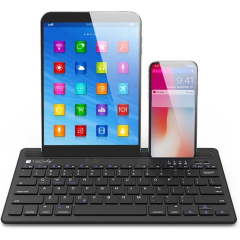 Techly ICTBK102U klawiatura Uniwersalne Bluetooth QWERTY Angielski Czarny