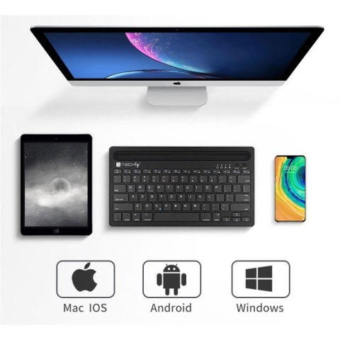 Techly ICTBK102U klawiatura Uniwersalne Bluetooth QWERTY Angielski Czarny
