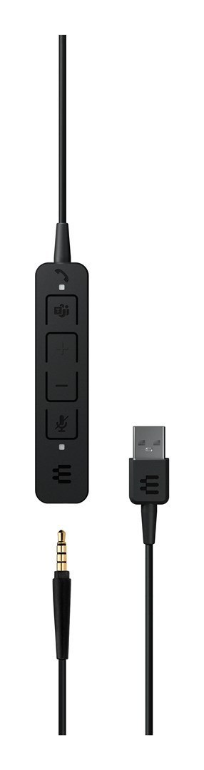 EPOS ADAPT 165T USB II Zestaw słuchawkowy Przewodowa Opaska na głowę Biuro/centrum telefoniczne USB Typu-A Czarny EPOS ADAPT 165T USB II Zestaw słuchawkowy Przewodowa Opaska na głowę Biuro/centrum telefoniczne USB Typu-A Czarny