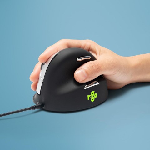 Ergonomiczna mysz R-Go Maus HE ergonomicznie praworęczna USB średnia czarna retail Ergonomiczna mysz R-Go Maus HE ergonomicznie praworęczna USB średnia czarna retail