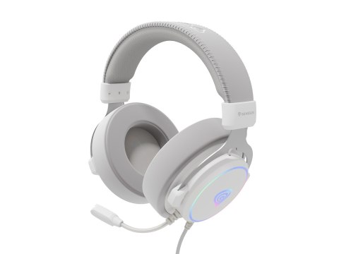 GENESIS Neon 764 Zestaw słuchawkowy Przewodowa Opaska na głowę Gaming USB Typu-A Biały GENESIS Neon 764 Zestaw słuchawkowy Przewodowa Opaska na głowę Gaming USB Typu-A Biały