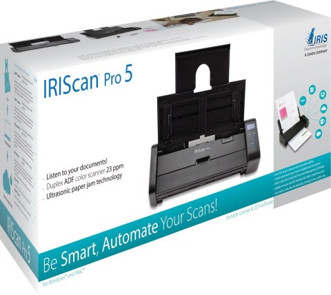 IRISCAN SKANER PRO 5 CZARNY Z PODAJNIKIEM IRISCAN SKANER PRO 5 CZARNY Z PODAJNIKIEM