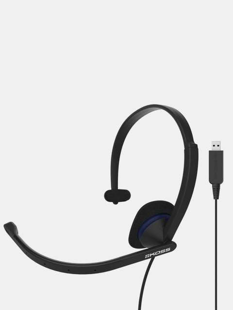 Koss CS195 USB Zestaw słuchawkowy Przewodowa Opaska na głowę Biuro/centrum telefoniczne USB Typu-A Czarny Koss CS195 USB Zestaw słuchawkowy Przewodowa Opaska na głowę Biuro/centrum telefoniczne USB Typu-A Czarny