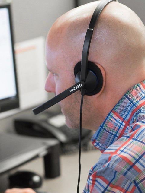 Koss CS195 USB Zestaw słuchawkowy Przewodowa Opaska na głowę Biuro/centrum telefoniczne USB Typu-A Czarny Koss CS195 USB Zestaw słuchawkowy Przewodowa Opaska na głowę Biuro/centrum telefoniczne USB Typu-A Czarny