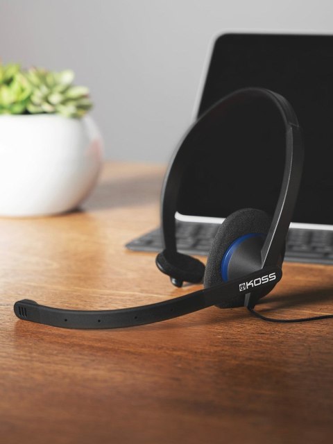 Koss CS195 USB Zestaw słuchawkowy Przewodowa Opaska na głowę Biuro/centrum telefoniczne USB Typu-A Czarny Koss CS195 USB Zestaw słuchawkowy Przewodowa Opaska na głowę Biuro/centrum telefoniczne USB Typu-A Czarny