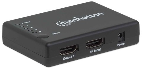Manhattan 207706 rozgałęziacz telewizyjny HDMI 4x HDMI Manhattan 207706 rozgałęziacz telewizyjny HDMI 4x HDMI