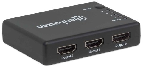 Manhattan 207706 rozgałęziacz telewizyjny HDMI 4x HDMI Manhattan 207706 rozgałęziacz telewizyjny HDMI 4x HDMI