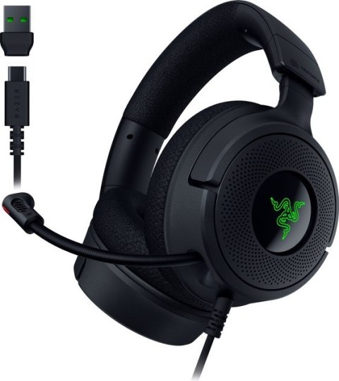 Razer Kraken V4 X Zestaw słuchawkowy Przewodowa Opaska na głowę Gaming USB Type-C / USB Type-A Czarny Razer Kraken V4 X Zestaw słuchawkowy Przewodowa Opaska na głowę Gaming USB Type-C / USB Type-A Czarny