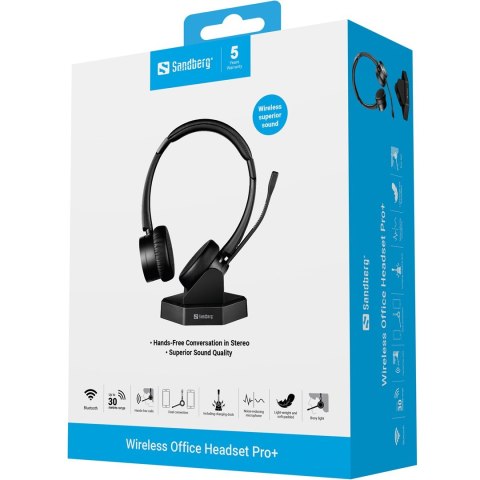 Słuchawki biurowe Sandberg Bluetooth Office Pro+ Słuchawki biurowe Sandberg Bluetooth Office Pro+