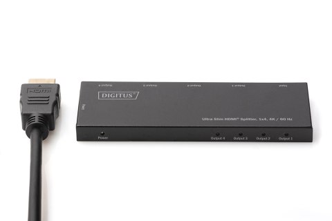 Splitter HDMI 4-portowy UHD4K 60Hz HDR HDCP 2.2 audio Splitter HDMI 4-portowy UHD4K 60Hz HDR HDCP 2.2 audio