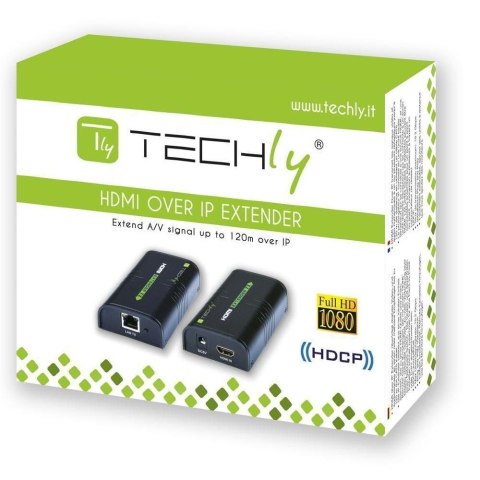 TECHLY EXTENDER SPLITTER HDMI PO SKRĘTCE OVER IP DO 120M 1080P IDATA EXTIP-373 TECHLY EXTENDER SPLITTER HDMI PO SKRĘTCE OVER IP DO 120M 1080P IDATA EXTIP-373