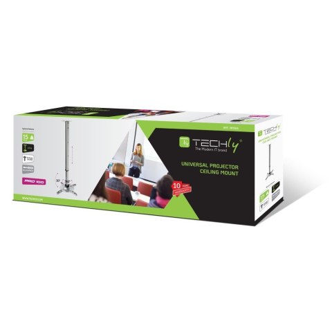 Techly ICA-PM 102XL uchwyt do montażu projektora Sufit Srebrny Techly ICA-PM 102XL uchwyt do montażu projektora Sufit Srebrny