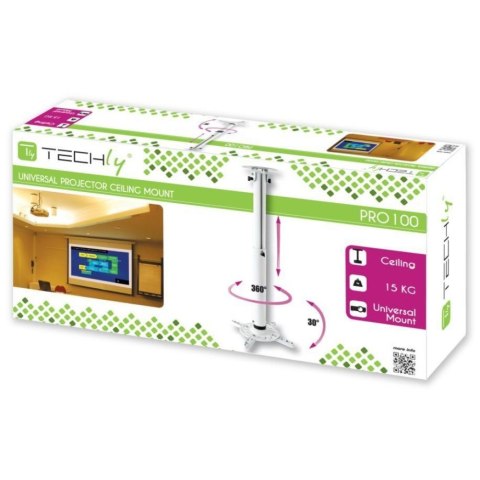 Techly ICA-PM 104MW uchwyt do montażu projektora Sufit Biały Techly ICA-PM 104MW uchwyt do montażu projektora Sufit Biały