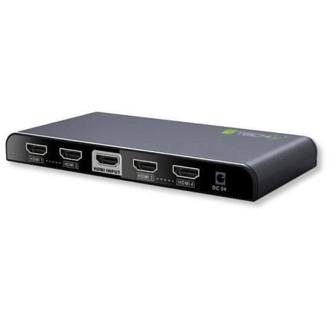 Techly IDATA HDMI2-4K4 rozgałęziacz telewizyjny HDMI 4x HDMI Techly IDATA HDMI2-4K4 rozgałęziacz telewizyjny HDMI 4x HDMI