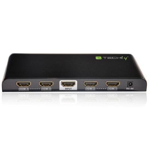 Techly IDATA HDMI2-4K4 rozgałęziacz telewizyjny HDMI 4x HDMI Techly IDATA HDMI2-4K4 rozgałęziacz telewizyjny HDMI 4x HDMI