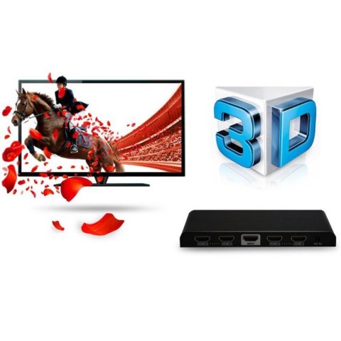 Techly IDATA HDMI2-4K4 rozgałęziacz telewizyjny HDMI 4x HDMI Techly IDATA HDMI2-4K4 rozgałęziacz telewizyjny HDMI 4x HDMI