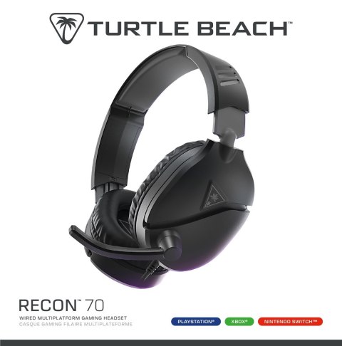 Turtle Beach Recon 70 Zestaw słuchawkowy Przewodowa Opaska na głowę Gaming Czarny Turtle Beach Recon 70 Zestaw słuchawkowy Przewodowa Opaska na głowę Gaming Czarny