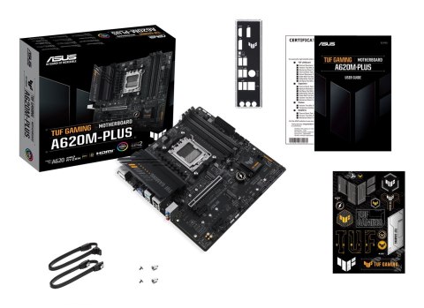 ASUS TUF GAMING A620M-PLUS AMD A620 Gniazdo AM5 micro ATX ASUS TUF GAMING A620M-PLUS AMD A620 Gniazdo AM5 micro ATX