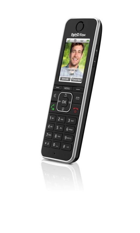 FRITZ!Fon C6 Telefon w systemie DECT Nazwa i identyfikacja dzwoniącego Czarny FRITZ!Fon C6 Telefon w systemie DECT Nazwa i identyfikacja dzwoniącego Czarny