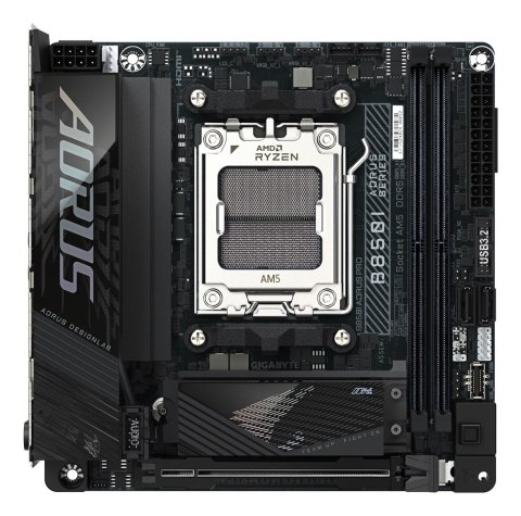 GIGABYTE B850I AORUS PRO płyta główna AMD B850 Gniazdo AM5 mini ITX GIGABYTE B850I AORUS PRO płyta główna AMD B850 Gniazdo AM5 mini ITX