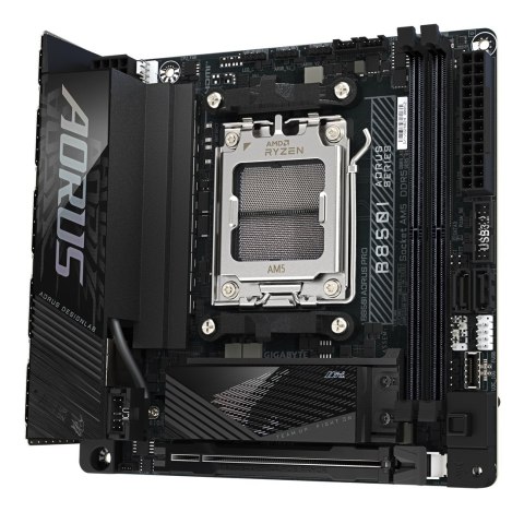 GIGABYTE B850I AORUS PRO płyta główna AMD B850 Gniazdo AM5 mini ITX GIGABYTE B850I AORUS PRO płyta główna AMD B850 Gniazdo AM5 mini ITX