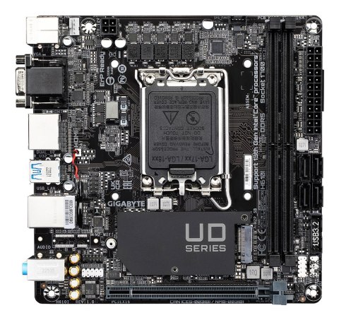 GIGABYTE H610I płyta główna Intel H610 Express LGA 1700 mini ITX GIGABYTE H610I płyta główna Intel H610 Express LGA 1700 mini ITX