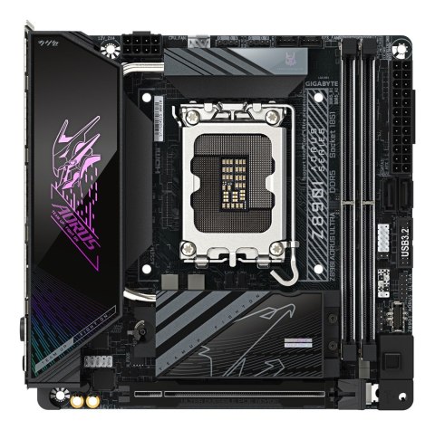 GIGABYTE Z890I AORUS ULTRA płyta główna Intel Z890 LGA 1851 (Socket V1) mini ITX GIGABYTE Z890I AORUS ULTRA płyta główna Intel Z890 LGA 1851 (Socket V1) mini ITX