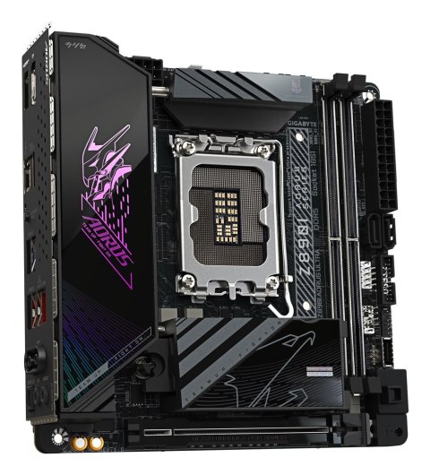 GIGABYTE Z890I AORUS ULTRA płyta główna Intel Z890 LGA 1851 (Socket V1) mini ITX GIGABYTE Z890I AORUS ULTRA płyta główna Intel Z890 LGA 1851 (Socket V1) mini ITX