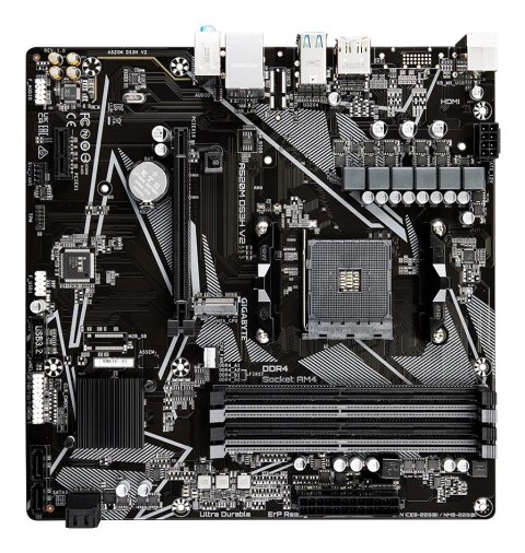Gigabyte A520M DS3H V2 płyta główna Socket AM4 micro ATX Gigabyte A520M DS3H V2 płyta główna Socket AM4 micro ATX
