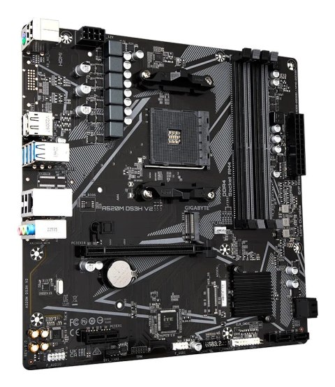 Gigabyte A520M DS3H V2 płyta główna Socket AM4 micro ATX Gigabyte A520M DS3H V2 płyta główna Socket AM4 micro ATX