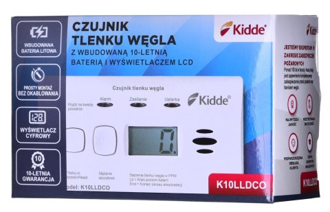 K10LLDCO KIDDE CZUJNIK TLENKU WĘGLA I CZADU K10LLDCO KIDDE CZUJNIK TLENKU WĘGLA I CZADU