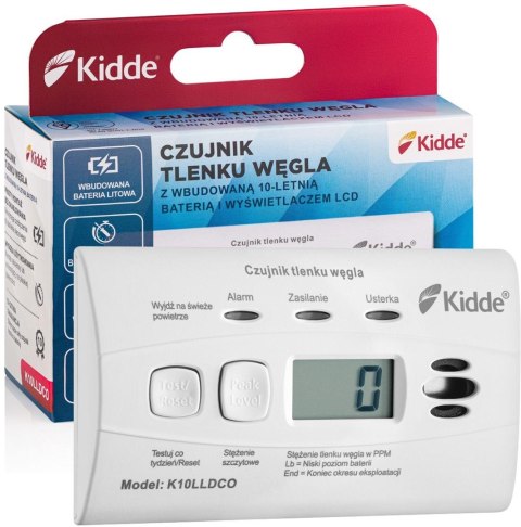 K10LLDCO KIDDE CZUJNIK TLENKU WĘGLA I CZADU K10LLDCO KIDDE CZUJNIK TLENKU WĘGLA I CZADU