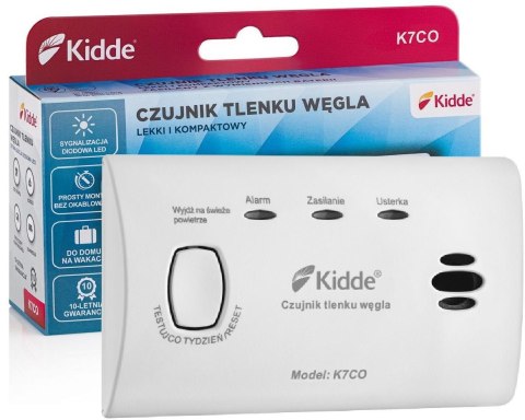 K7CO KIDDE CZUJNIK TLENKU WĘGLA I CZADU K7CO KIDDE CZUJNIK TLENKU WĘGLA I CZADU