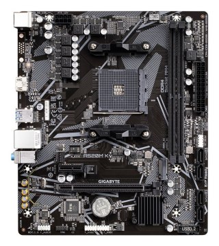 Płyta główna Gigabyte A520M K, chipset AMD A520, gniazdo AM4, 2xDDR4, format mATX