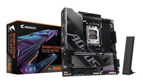 Płyta główna Gigabyte B840M Elite WIFI6E (B840, AM5, mATX, DDR5) Płyta główna Gigabyte B840M Elite WIFI6E (B840, AM5, mATX, DDR5)