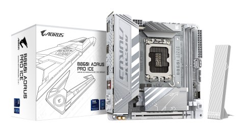 Płyta główna Gigabyte B860I AORUS Pro ICE (B860, S1851, mITX, DDR5) Płyta główna Gigabyte B860I AORUS Pro ICE (B860, S1851, mITX, DDR5)