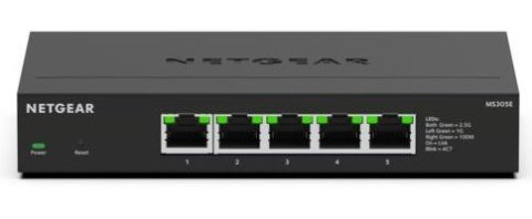 NETGEAR MS305E Nie zarządzany 2.5G Ethernet (100/1000/2500) Czarny NETGEAR MS305E Nie zarządzany 2.5G Ethernet (100/1000/2500) Czarny